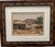 Mid-Century Style Rustic Cabin Original Watercolor With Inlaid Burl Frame For Sale - Image 4 of 5