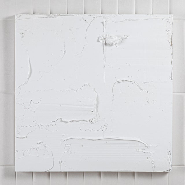 Modern Textural Monochromatic Painting by Michael Allen For Sale - Image 4 of 4