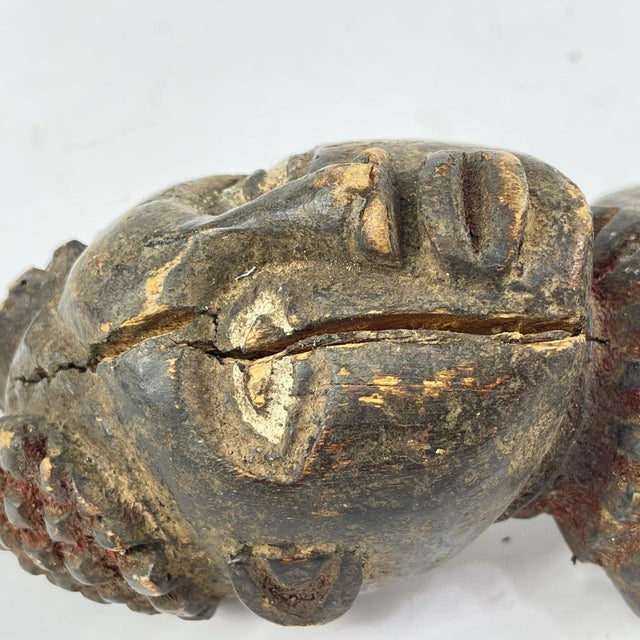 Early 20th Century Bamileke Carved Wood Figure Cameroon For Sale - Image 4 of 7