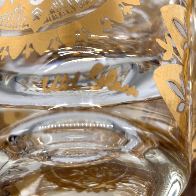 Metal 1960s Utd Gold Medallion Shot Glasses - Set of 8 For Sale - Image 7 of 9