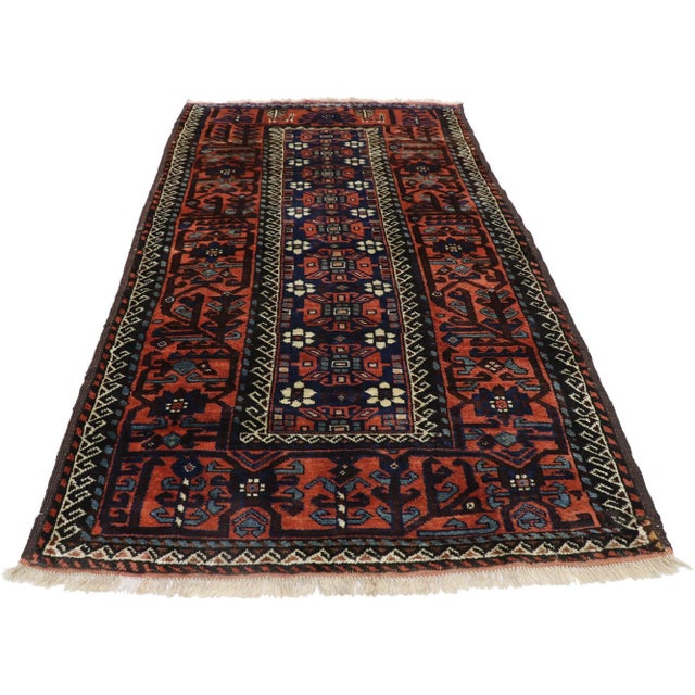 Antique Azerbaijan Rug - 04'03 X 07'11 For Sale - Image 4 of 9