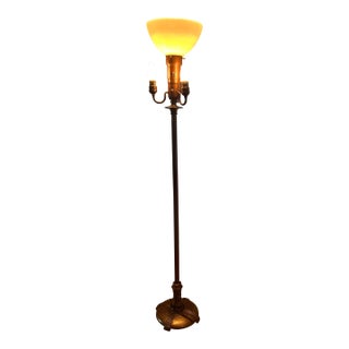 1920s Greist Mfg.Co. Art Deco Torchiere Floor Lamp For Sale