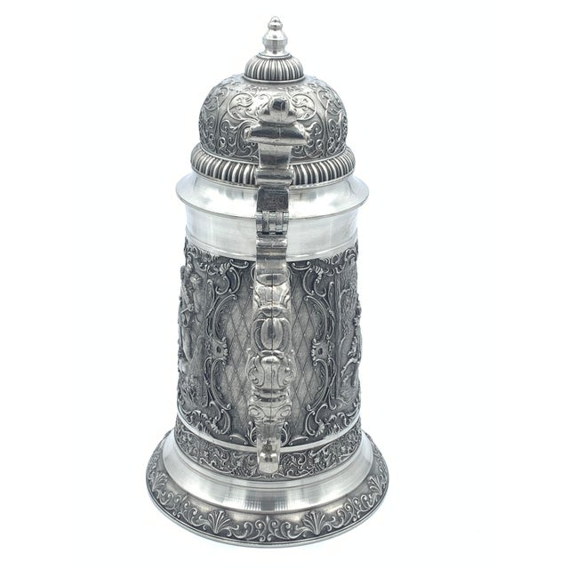 1960s Artina SKS "Parforce Hunting" Pewter Beer Stein For Sale - Image 4 of 9