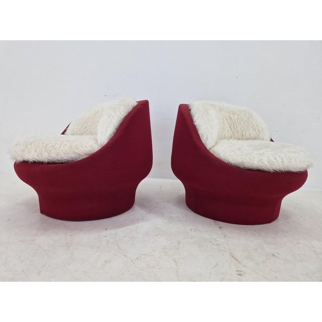 Lounge Chairs and Coffee Table, France, 1970s, Set of 3 For Sale - Image 15 of 16