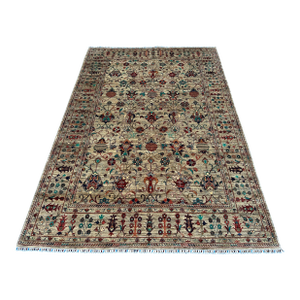 Hand-Knotted Afghan Sultanabad Chobi Wool Area Rug - 7'11" X 11'6"