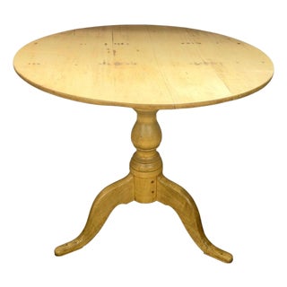 19th Century Swedish Gustavian Tilt-Top Table in Bleached Pine For Sale