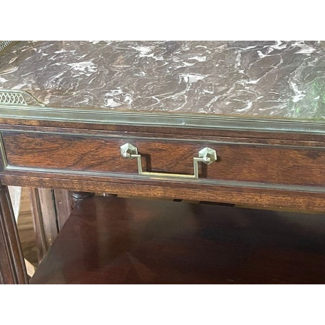Traditional French Jansen Design Mahogany Serving Table For Sale - Image 3 of 9