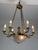 Metal Italian 8-Light Chandelier in Brass and Glass, 1960s For Sale - Image 7 of 12
