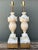 Vintage Carved Alabaster Leaves Lamps - A Pair For Sale - Image 9 of 12
