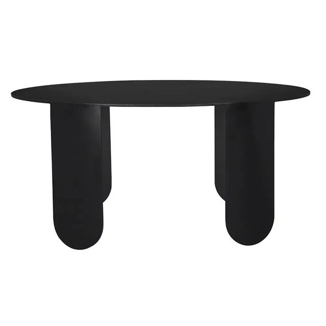 The elegant oval top, crafted from reclaimed wood, features a smooth finish that highlights its natural beauty and unique...