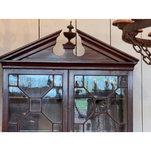 Late 18th Century Late 18th Century English Mahogany Secretary Bookcase For Sale - Image 5 of 15