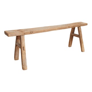 Antique Reclaimed Rustic Wooden Hallway Pig Bench For Sale