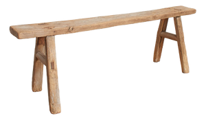 Antique Reclaimed Rustic Wooden Hallway Pig Bench