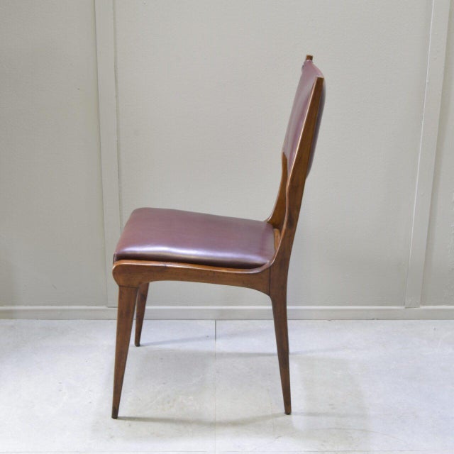 Chairs attributed to Carlo de Carli, 1950s, Set of 6 For Sale - Image 11 of 12