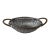 Vintage Silver and Brass Woven Handled French Style Basket For Sale