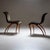 A pair of sculptural side chairs designed by Maurizio Marconato & Terry Zappa for Porada in the 2000s. The chairs rest on...