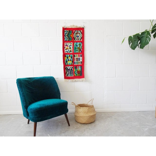 Hand-Woven Wall Carpet, Tunisia, 1960s For Sale - Image 10 of 11