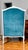 Teal Mid-20th Century French Provincial Wingback Chair in Kravet Peacock Blue Velvet For Sale - Image 8 of 18