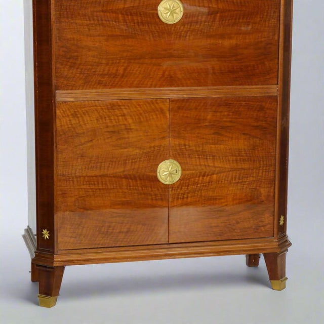 Art Deco 1930s De Coene Freres Art Deco Period Walnut Bar Belgium For Sale - Image 3 of 7