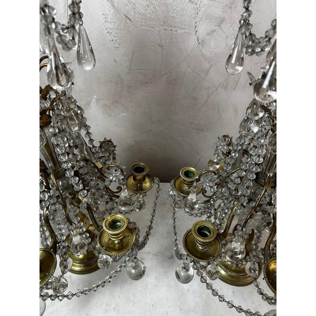 Antique Louis XVI Girandoles, 1890, Set of 2 For Sale - Image 4 of 18