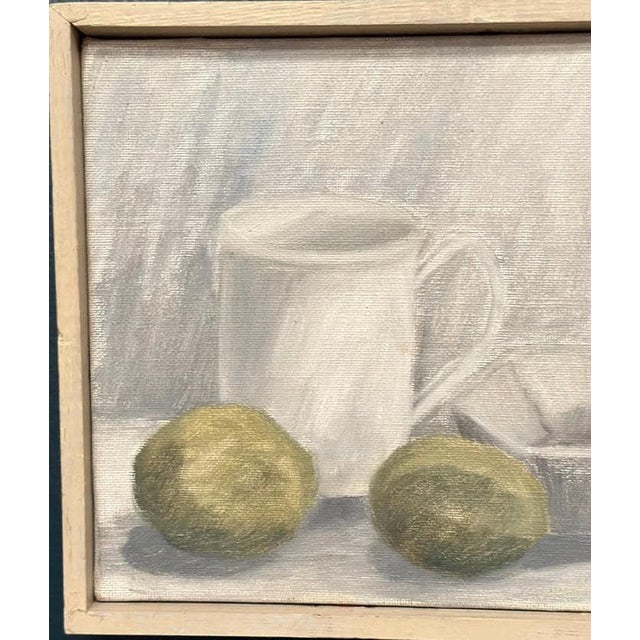 1960s Main Klarmo‑kärred, Jug, Bowl and Fruits, 1961, Oil Painting on Canvas, Framed For Sale - Image 5 of 18
