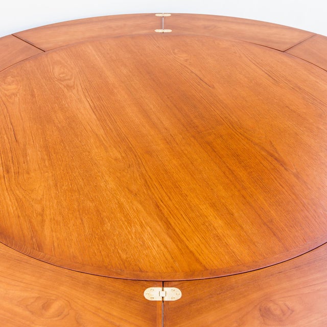 1960s Iconic Danish Modern Lotus Expandable Dining Table by Dyrlund, Large Version For Sale - Image 10 of 15