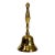 1970s Mid-Century Brass Dinner or Front Desk Chime Bell Decorative Object. For Sale