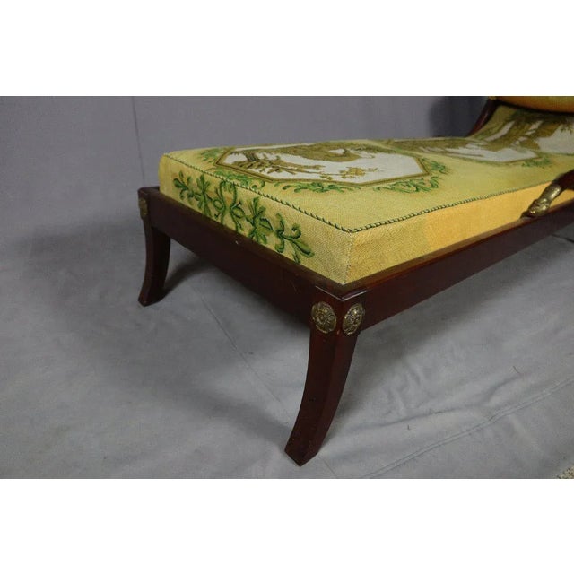 Antique Empire Style Chaise Lounge For Sale - Image 10 of 13