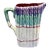 1990s French Majolica Asparagus Pitcher With Spears For Sale