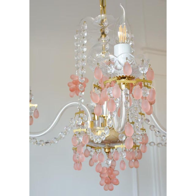 Bohemian Crystal Grape Chandelier by Václav Hanus, Former Czechoslovakia, 1970s For Sale - Image 6 of 8