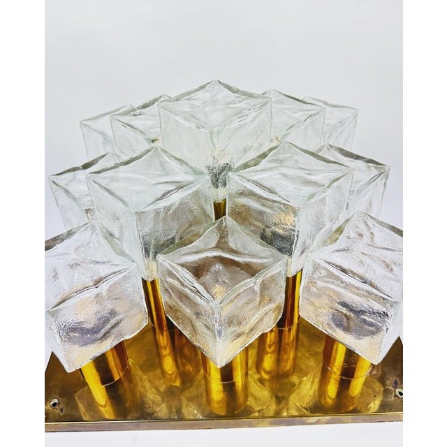 Vintage Ice Cube Flush Mount from Kalmar, 1970s For Sale - Image 4 of 13