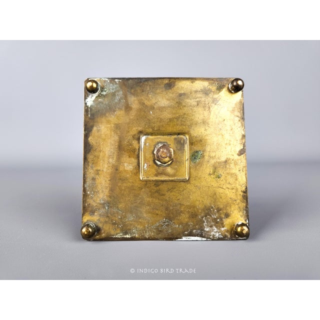 Metal 19th Century Antique Candlestick Holder Greek Motif by Bradley & Hubbard For Sale - Image 7 of 8