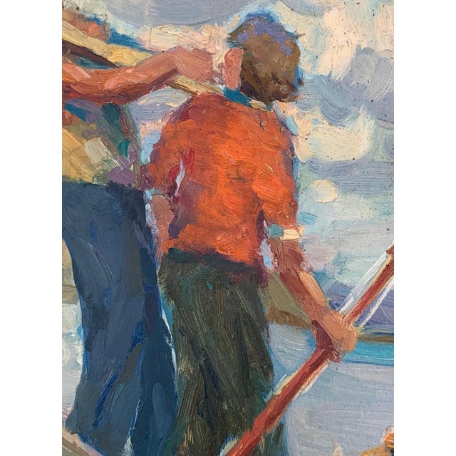 Socialist Realism Oil Painting, Ukrainian Artist, 1960s For Sale - Image 4 of 6