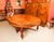 Burr Walnut Marquetry Dining Table and Chairs, 1990s, Set of 17 For Sale - Image 6 of 15