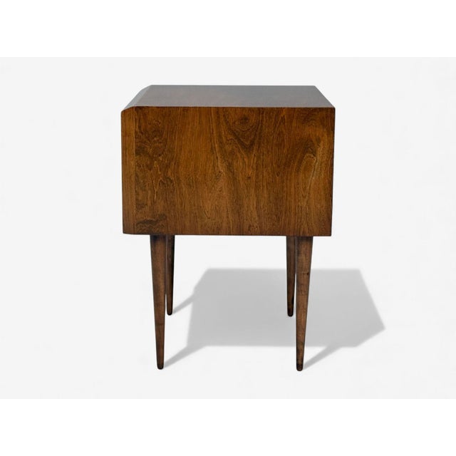 Edmond J Spence, Swedish Modern, Maple, Rare Wave Nightstands, 1950s, A Pair For Sale - Image 15 of 17