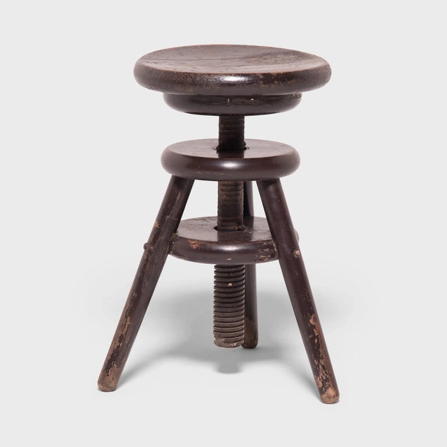 Chinese 20th-Century Chinese Turn Stool For Sale - Image 3 of 7