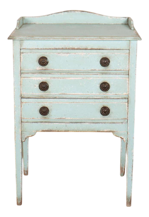 English Painted Bedside Cabinet, 1890s