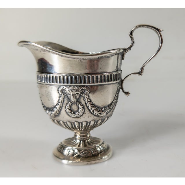 Early 20th Century English Sterling Silver Georgian Revival Teapot and Creamer by Alexander Clark For Sale - Image 11 of 12