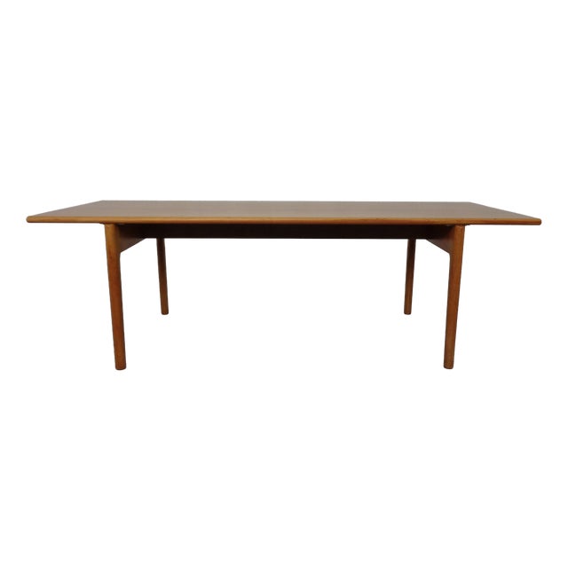 Teak Coffee Table by Hans J. Wegner for Andreas Tuck, Denmark, 1950s For Sale