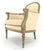 Paint Decorated Painted Olive Green Carved Ballon Back Arm Chair MINT For Sale - Image 9 of 11