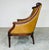 Louis XVI Style Tufted Golden Cognac Leather Lounge Chair by Old Hickory Tannery For Sale - Image 11 of 12