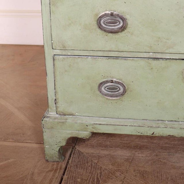 Small English Painted Chest of Drawers For Sale - Image 3 of 11