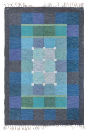 Doris Leslie Blau Mid-20th Century Swedish Flat Woven Rug by Ulla Pakdal