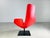 Moroso Swivel Leather Armchair in Red from Patricia Urquiola For Sale - Image 5 of 11