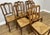 Vintage French Dining Chairs in Oak with Rush Seats, Set of 6 For Sale - Image 6 of 17