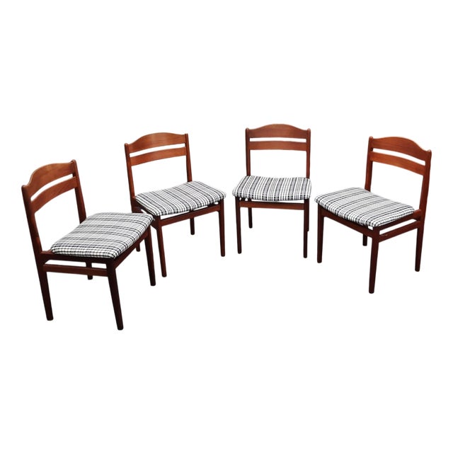 Danish Dining Chairs in Teak from Boltinge Møbelfabrik, 1960s, Set of 4 For Sale