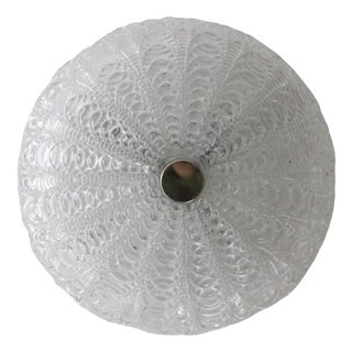 Mid-Century Crystal Glass Ceiling Lamp from Hillebrand, 1960s For Sale