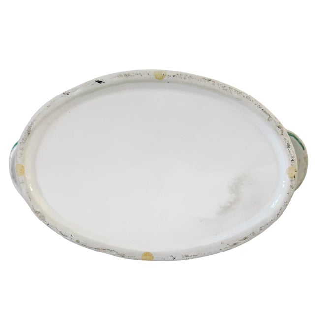 Vintage Italian Majolica Ceramic Double Dove Covered Casserole Dish Centerpiece For Sale - Image 9 of 9