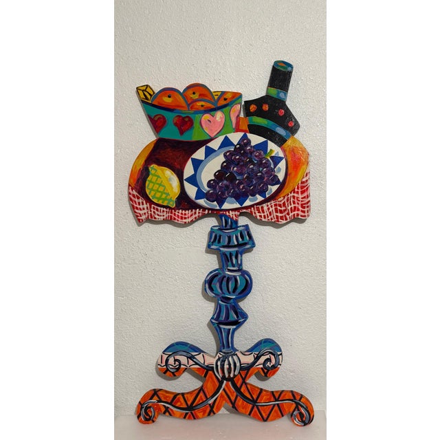 Amanda Watt (Irish, 1960-) Breakfast Table circa 1990's 7/25 Paint on wood Hand signed, titled and dated verso Dimensions:...