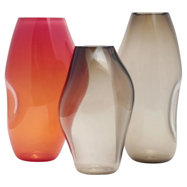 Supernova IV L/M/ L Vases by Eloa, Set of 3 For Sale